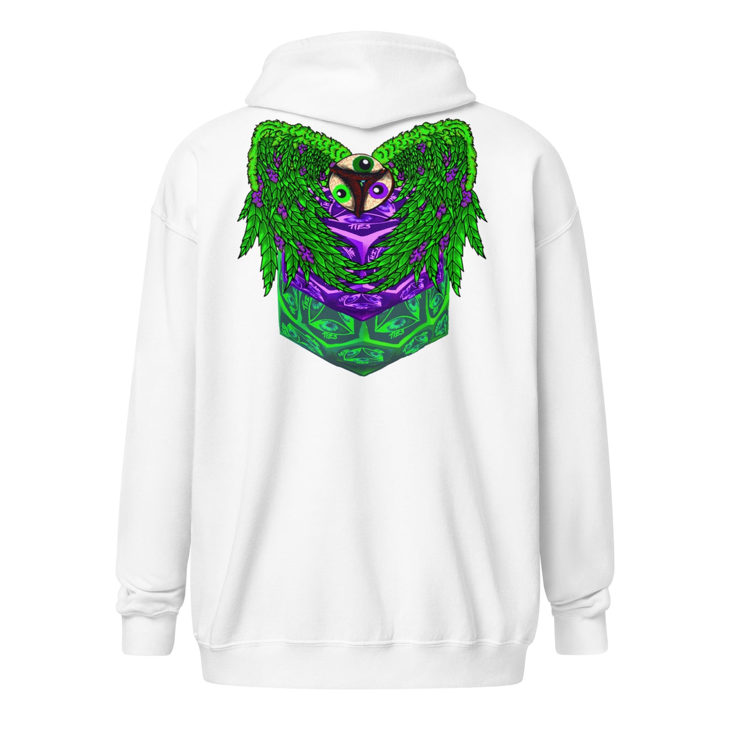 Bud Angel by Godshand Unisex heavy blend zip hoodie