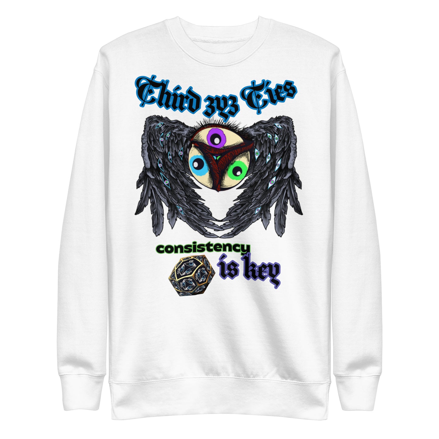 ThirdEyeTies logo Unisex Premium Sweatshirt