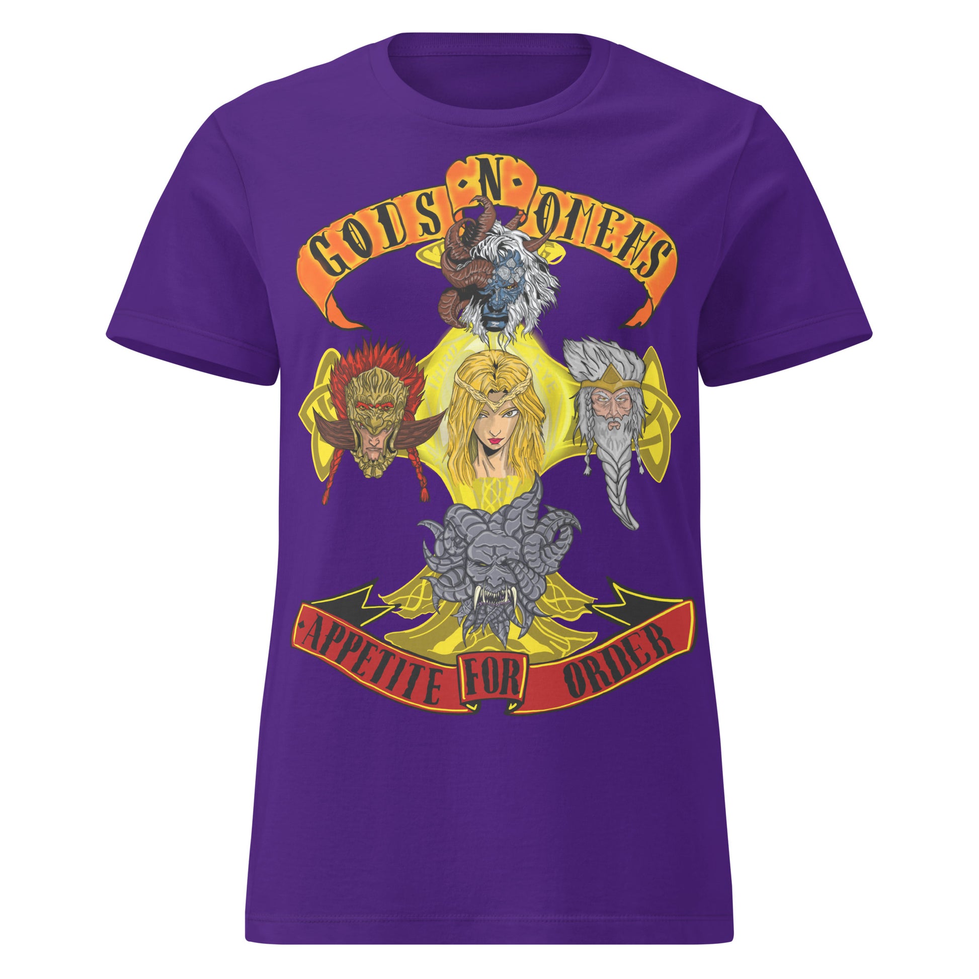 Gods n Omens Women’s basic softstyle t-shirt.