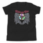 black t-shirt, abstract, artistic, cotton, crew cut, short sleeve, youth-teen